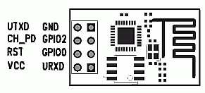 ESP8266 module pinout
