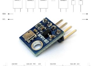 BMP180tiny librarry for BMP180 digital barometric pressure sensor with USITWIX