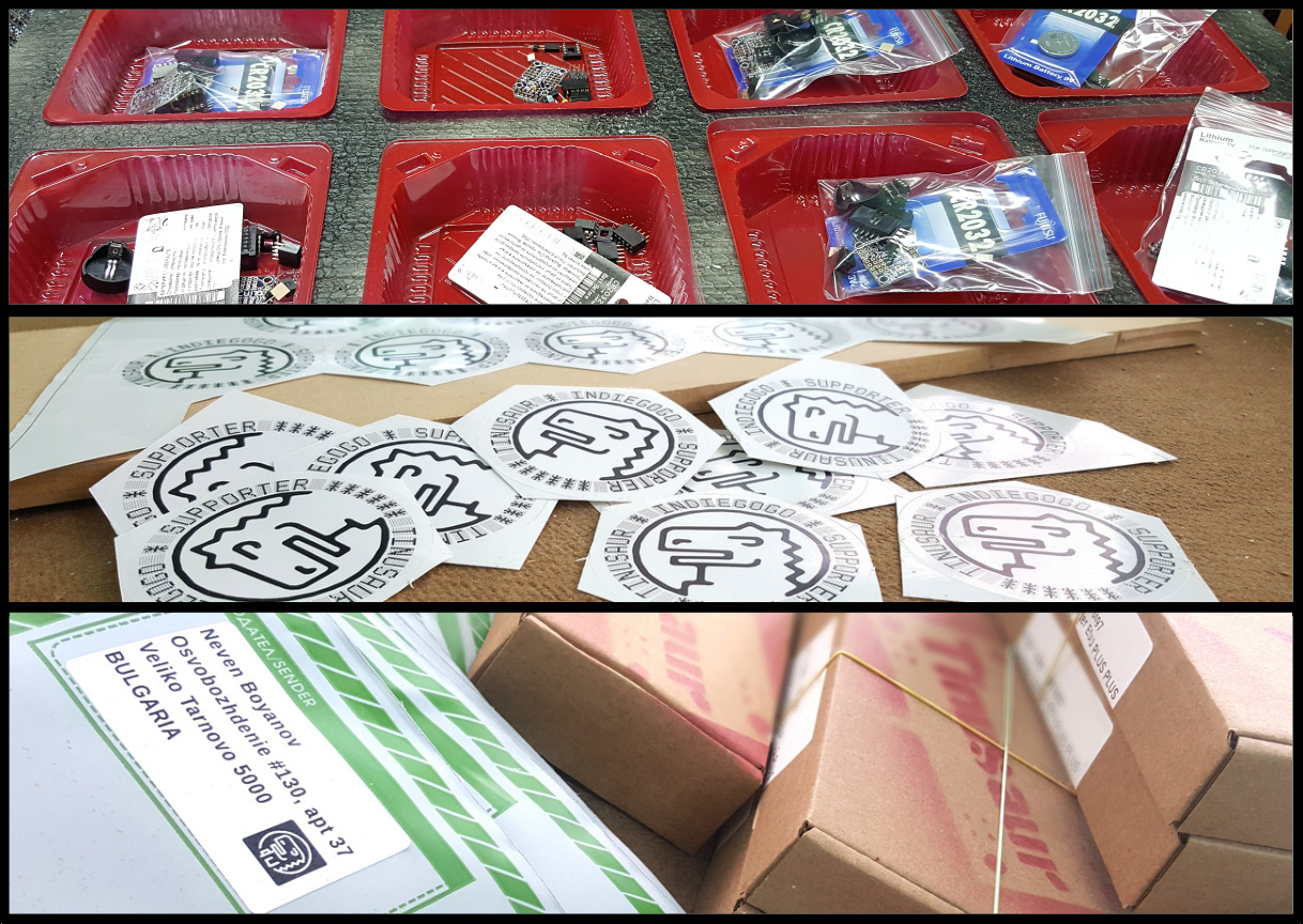 Tinusaur Indiegogo Campaign Packaging and Shipping