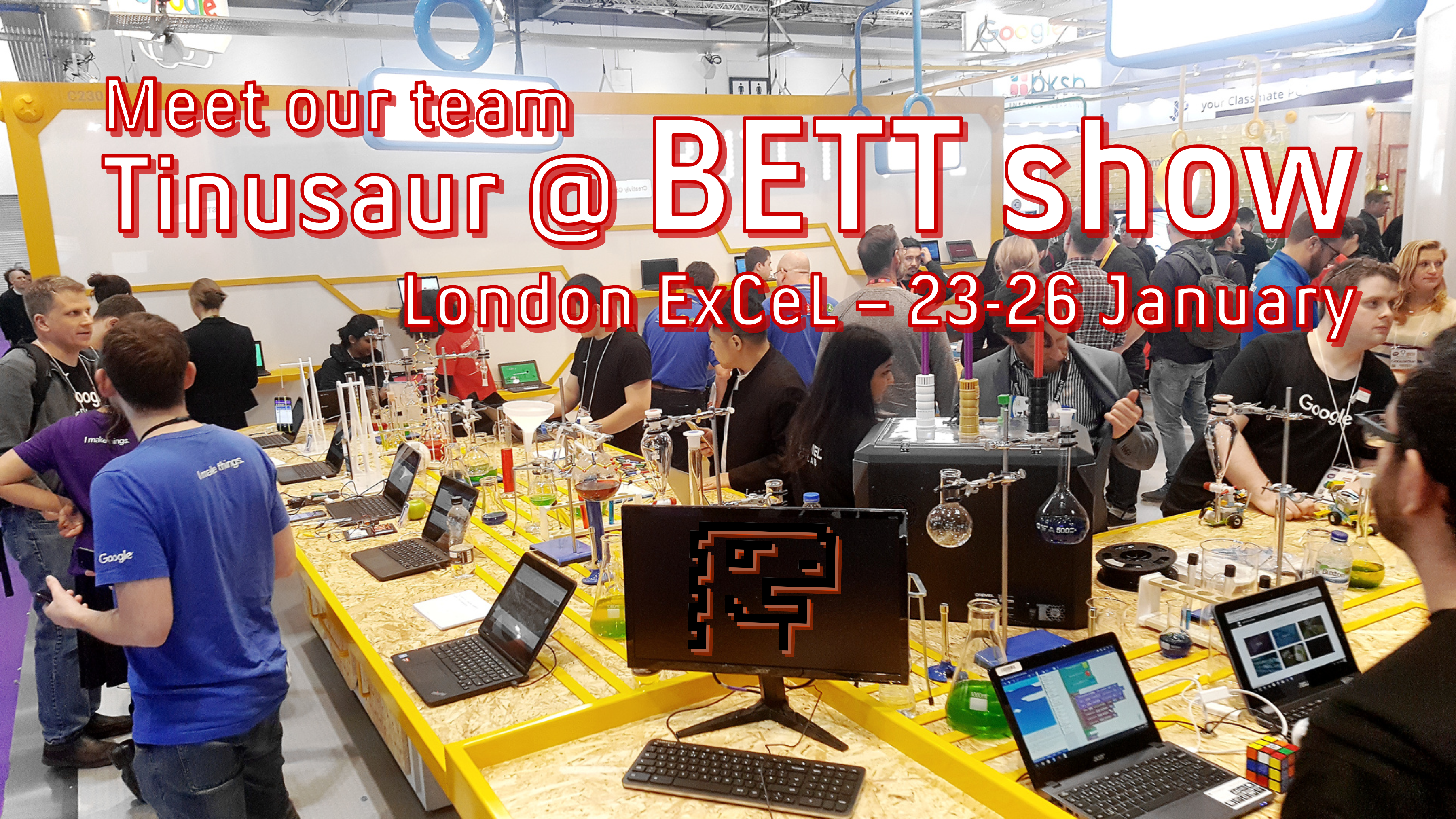 Meet Tinusaur team at BETT show London ExCeL
